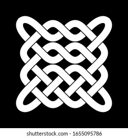 Nudo celta. Ornamento abstracto. Ilustración vectorial.