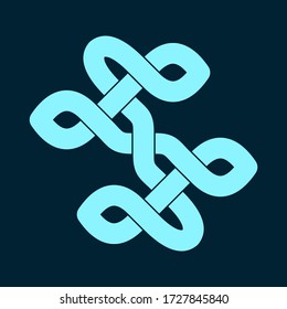 keltischer Knoten. Abstrakte Ornamente. Vector-Abbildung.