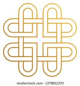 Celtic Knot - Beautiful Celtic knot design isolated on white background