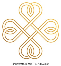 Celtic Knot - Beautiful Celtic knot design isolated on white background