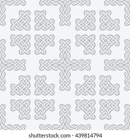 celtic knot cross seamless pattern vector background