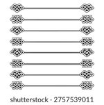 Celtic Knot Decorative Borders and Dividers Set