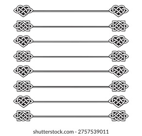 Celtic Knot Decorative Borders and Dividers Set - Powered by Shutterstock - Get 15% off with code: PIKWIZARD15