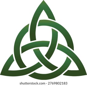 A Celtic Knot Design in Green