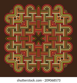 celtic knot doily round lace floral pattern card, circle, mandala, amulet 