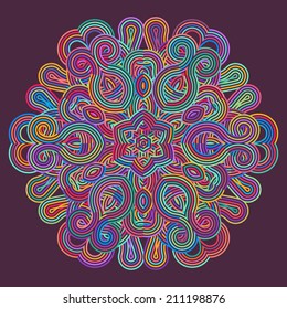 celtic knot doily round lace floral pattern card, circle, mandala, amulet