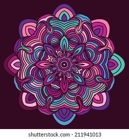 celtic knot doily round lace floral pattern card, circle, mandala, amulet 