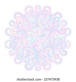 celtic knot doily round lace pattern card, circle, mandala, amulet