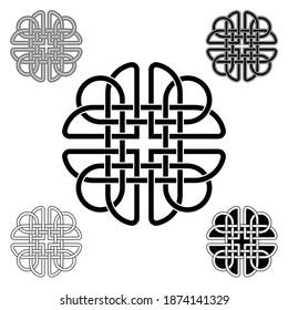 Celtic knot. Element of Ethnic Ornament. Geometric design (Layered Vector Illustration)