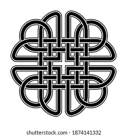 Celtic knot. Element of Ethnic Ornament. Geometric design (Layered Vector Illustration)