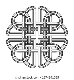 Celtic knot. Element of Ethnic Ornament. Geometric design (Layered Vector Illustration)