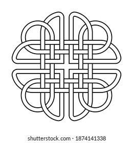 Celtic knot. Element of Ethnic Ornament. Geometric design (Layered Vector Illustration)