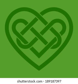 Celtic knot heart vector illustration