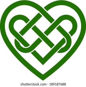 Celtic knot heart vector illustration