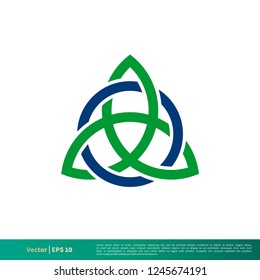 Celtic Knot Icon Vector Logo Template Illustration Design. Vector EPS 10.