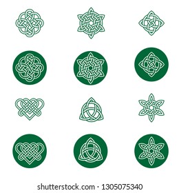 Celtic Knot Icons Stock Vector (Royalty Free) 1305075340 | Shutterstock