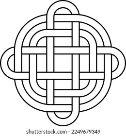 Celtic Knot Intertwined Vector Design