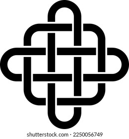 Celtic Knot Intertwined Vector Design
