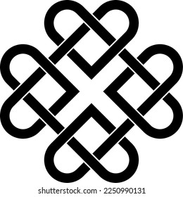 Celtic Knot Intertwined Vector Design