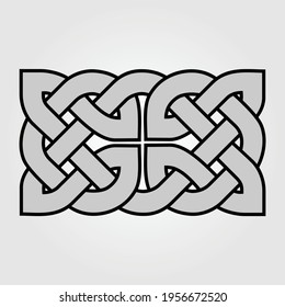 Celtic knot isolated on white background. Vector illustration	
