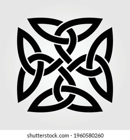 Celtic knot isolated on white background. Vector illustration