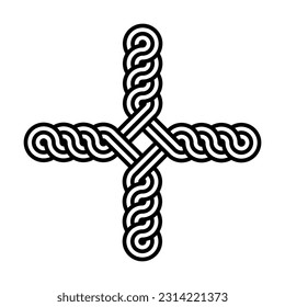 celtic knot isolated on white background. vector illustration.