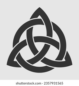 Celtic knot isolated on white background. Vector illustration