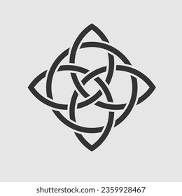 Celtic knot isolated on white background. Vector illustration