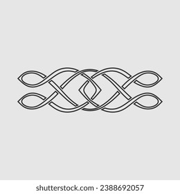 Celtic knot isolated on white background. Vector illustration