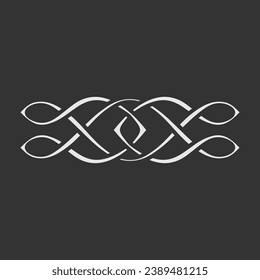 Celtic knot isolated on white background. Vector illustration