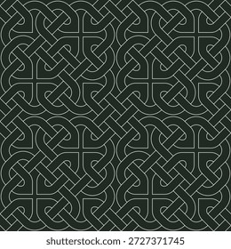 Keltisches Knotenliniendesign mit angelsächsischem Seil und nordischen Interlace-Mustern