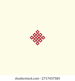Celtic knot logo icon flat vector design