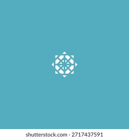 Diseño de Vector plano de icono de logotipo de nudo celta