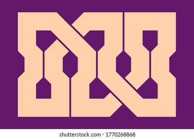 Celtic knot. Medieval decorative ornament. Geometric Design Element. Vector illustration.