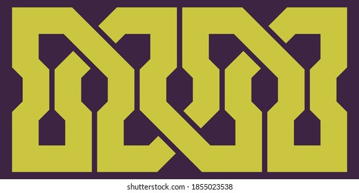 Celtic knot. Medieval decorative ornament. Geometric Design Element. Vector illustration.