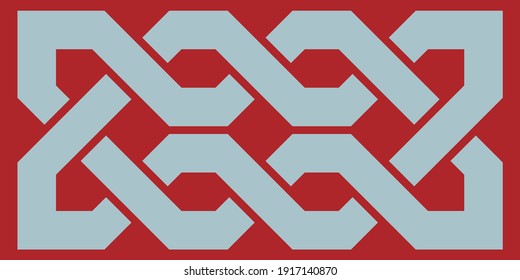 Celtic knot. Medieval decorative ornament. Geometric Design Element. Vector illustration.
