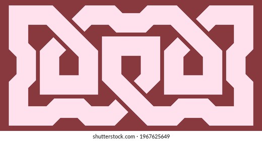 Celtic knot. Medieval decorative ornament. Geometric Design Element. Vector illustration.