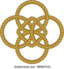 Celtic knot ornament. Graphic element vector.