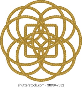 Celtic knot ornament. Graphic element vector.