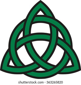 Celtic knot with outline