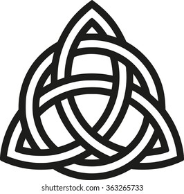Celtic knot with outlines