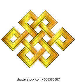 Celtic knot pattern element isolated symbols design for use in templates and samples for tattoo and various designs