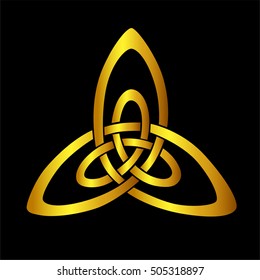 Celtic knot pattern isolated symbols design for use in templates and samples for tattoo and various designs
