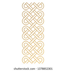 Celtic Knot Pattern Swatch - Woven design swatch for creating decorative borders and frames