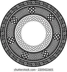 Celtic Knot Round Frames Set 3 Stock Vector (Royalty Free) 2205422601 ...