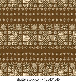 Celtic knot seamless pattern