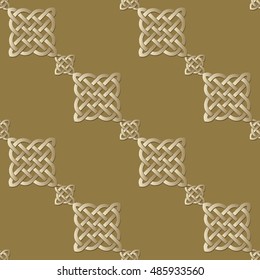Celtic knot seamless pattern