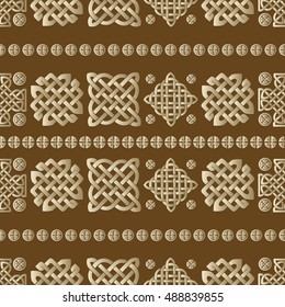 Celtic knot seamless pattern