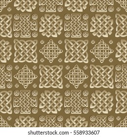 Celtic knot seamless pattern