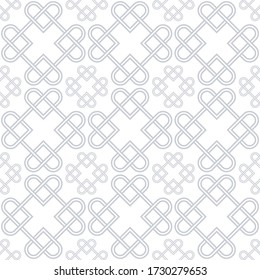 Celtic Knot seamless pattern background.